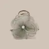 Pinza de Flor de Begonia de Malla Floral Versátil Estilo Romántico Simple de Gama Alta Accesorio para el Cabello Medio Recogido para Mujeres