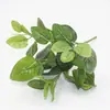 En stock suministro 7 manojos de hojas pegadas planta de simulación pared de plantas pared de plantas verdes decoración de paisajismo arreglo floral en maceta hojas verdes