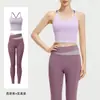 Ropa de Yoga de Sensación Natural Conjunto Deportivo Transpirable para Mujer Alta Elasticidad Bloque de Color Una Pieza Copa Fija Fitness en Interiores Mujer