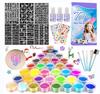 Venta Caliente Transfronteriza Polvo de Brillo de 30 Colores Polvo Luminoso de 6 Colores Sencillo Niños Polvo de Brillo Diamante Traje de Tatuaje Maquillaje Festivo