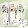 Set de Reglas Estudiante, Juego de Cuatro Piezas, Set de Reglas Triángulo, Material Escolar, Regla Recta de 20cm, Regla Flexible con Anillo de Tirar, Empaque en Bolsa Opp