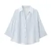 Ropa de mujer de comercio exterior transfronterizo europeo y americano ZA, camisa de moda con solapa de corte ancho más vendida en AliExpress