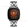 Aplicable a Fitbit versa3/sense Universal Nuevo Correa de gipsofila flash Diamante Correa de metal para reloj versa