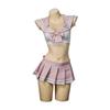 Ropa Interior Sexy de Conejito Caliente Falda Plisada Pura Slim Traje de Uniforme de Marinero para Cosplay de Estudiante 8341