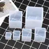 Molde de Silicona para Resina de Cristal DIY Pegamento Ab Epoxy Resina Cuadrado Rectangular Redondo Bola Insecto Flor Seca Espécimen