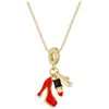 Collar Colgante de Planeta Espacial de Cobre Puro Microincrustado Transfronterizo con Circonita para Mujer, Cadena Versátil para Clavícula, Todo Diamante, Lujo Ligero