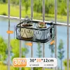 Estante de Almacenamiento con Red Antirrobo, Estante para Flores, Estante de Balcón, Estante Colgante Antirrobo para Macetas en Repisa de Ventana, Estante de Hierro para Suculentas