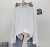 Camisa básica de malha com gola semimang alta e babados estilo coreano para mulheres, suéter slim fit de manga longa para outono e inverno, top versátil de cor sólida