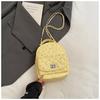 Mochila Matelassê de Nicho de Alta Qualidade Feminina 2025 Nova Moda Versátil para Deslocamento Trabalho/Escola Bolsa de Ombro Único Bolsa de Viagem Moderna