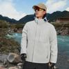 Chaquetas Personalizadas Tres en Uno al por Mayor para Hombres y Mujeres, Ropa de Trabajo de Terciopelo con Capucha Desmontable Tres Pruebas para Exteriores de Otoño e Invierno