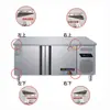 Distancia entre ejes 33 cm Dos Cuatro Seis Puertas Acero Inoxidable Congelador Comercial Bisagra Bisagra de Refrigerador Accesorios para Banco de Trabajo Eje de Puerta