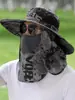 Sombrero de Sol Camuflado de Ala Ancha para Hombre de Verano, Plegable para Viajes al Aire Libre y Pesca