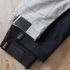 Verão 2024 novo algodão modal sarja lavada stretch respirável Masculino cinco bolsos cor sólida reto calça casual