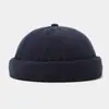 Sombrero Melon de Color Sólido Fresco Artístico Japonés para Mujer, Sombrero de Panel Ligero Retro de Moda, Sombrero de Piso Hip-Hop Yuppie de Moda para Hombre
