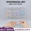 Suministro Transfronterizo de Tableros Transparentes de Acrílico para Exhibición de Uñas Artísticas, Muestrarios de Colores de Esmalte de Uñas, Soportes para Exhibición de Muestras de Uñas