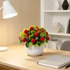 Nuevo Modelo de 27 Árboles Frutales Artificiales en Maceta para Accesorios de Fotografía de Interior, Plantas Artificiales de Escritorio, Pequeños Adornos de Bonsái
