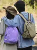 Mochila de Color Block de Tendencia Transfronteriza de Alto Valor Estético para Viajes Cortos, Gran Capacidad, Ligera para Senderismo al Aire Libre