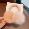 Bola de Pelo de Dos Colores Anillo para el Pelo Otoño e Invierno Nuevo Color Caramelo Accesorios para el Cabello de Niños Cuerda para la Cabeza de Niña Duradera Suave para el Cabello Combinación Perfecta