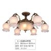 Candelabro pastoral de estilo europeo comedor sala de estar pequeña lámpara de escritorio dormitorio acogedor Hierro Mediterráneo lámpara de techo baja para apartamento