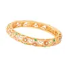 Pulsera de Esmalte con Flor Hueca de Cinco Pétalos en Stock para Mujer, Esmalte de Goteo Multicolor con Diamantes, Brazalete Abierto Delgado Estilo Chino, Versátil de Lujo Ligero