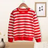Ropa para Niños Nueva 2026 Otoño/Invierno Sudadera con Capucha de Color Sólido y Rayas En Stock Niños Niñas Bebés Fábrica En Stock Sudadera con Capucha Al Por Mayor