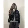 Chaqueta Corta Acolchada de Algodón para Mujer, Nueva Moda Invierno 2026, Estilo Cálido y de Alta Gama, Chaqueta Acolchada con Cuello Alto para Mujeres Pequeñas