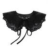 Ropa Nueva para Mujer Cuello Falso Bordado con Cuentas Cuello Grande Blanco y Negro Pedible Chal de Cuello de Muñeca Especial Transfronterizo para Mujer