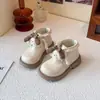 Botas de Princesa com Renda para Meninas Outono/Inverno Novas Botas Curtas de Desenho Animado Boneca Infantil Botas Martin Fofas para Bebês 3-6 Anos