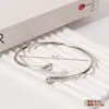 Pulseira de Braço com Abertura Personalizada e Design Ajustável, Anel Liso Transfronteiriço Pulseira de Braço Gota d'Água, Joias Femininas, Pulseira de Braço Exagerada