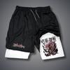 2025 Nuevo Verano Jujutsu Kaisen Hechizo Retorno Anime Shorts Adulto Doble Capa Pantalones de Playa