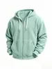 Chaqueta con capucha y cremallera de manga larga de pana para otoño e invierno, estilo europeo y americano, para hombre, casual, holgada, ropa para hombre, sudadera con capucha