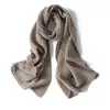Nuevo Estilo Otoño e Invierno 2026 35% Cachemira Hilo Dorado Lentejuelas Bufanda de Invierno Cálida Versátil de Punto Hueco Cachemira