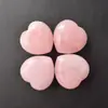 Corazón de Cristal Natural en Forma de Corazón Grande de 4 cm Corazón Melocotón Piedra Preciosa de Amor Adorno de Regalo Directo del Fabricante Piedra Preciosa de Cristal Rosa