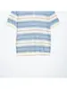 Camisa Polo de tricô casual da moda popular da marca Z, estilo elegante transfronteiriço listrado europeu e americano do AliExpress, Sudeste Asiático ZA