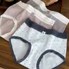 7250 Renda Flor de Coral Fresca Tesouro Jacquard Classe A Algodão Roupa Íntima Feminina Algodão Respirável Gancho Estendido Probióticos 10A