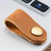Amarre Universal para Cable de Datos con Broche de Cuero Crazy Horse Organizador de Cables de Auriculares para Fijar Hub de Cables HDMI para Computadora Antienredos