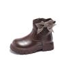 Botas Curtas Forradas com Fleece para Meninas 2025 Outono e Inverno Novas Botas Martin para Crianças Botas Individuais Estilosas Versáteis para Meninas, Adequadas para Crianças Mais Velhas