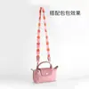 Correa de repuesto para bolso tipo dumpling Longchamp Correa de hombro de lona Correa cruzada DIY para un solo hombro Accesorios Compra individual Correa de hombro ancha