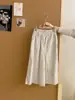 Conjunto de Tres Piezas para Niñas de Verano Nuevo Estilo Coreano Color Sólido Manga Corta Moda Cuadros Tirantes Vestido Pantalones Largos Casual Versátil Tendencia
