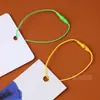 Etiquetas Colgantes de Colores Cortas en Stock, Cordón de Poliéster de 12.5 cm, Cuerda para Etiqueta de Paraguas Universal con Cabeza de Bala al por Mayor