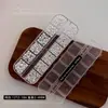 Decoraciones para Uñas con Perlas Destacadas de Dopamina Paquete Mixto de 12 Rejillas Perlas Redondas Completas que No se Desvanecen Luz Fría Decoración de Uñas DIY
