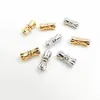 Cierre de tornillo roscado chapado en oro 18K/14K de alta retención de color, cierre de collar de perlas, cierre de pulsera de cuentas, accesorios de cierre para joyería DIY