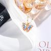 Destaque Europeu e Americano Transfronteiriço Novo Colar Feminino Celebridade da Internet Micro-Pavimentado Zircônia Borboleta Moda Simples Personalizado Corrente da Clavícula Atacado