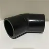 Accesorios para tubería de PE tipo tope codo de 45 grados curva pequeña 110 160 200pe accesorios de unión para tubería de agua conector termofusionable