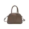 Bolsa de Bowling Retro Transfronteriza para Mujer 2025 Otoño e Invierno Nueva Tendencia Coreana Bolsa Almohada Moda Bolso de Hombro Cruzado