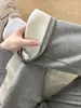 Pantalones Deportivos de Microcampana para Mujer Otoño/Invierno Cintura Alta Adelgazantes Favorecedores para Altas Pantalones de Yoga Ajustados al Cuerpo Fluidos Casuales Pantalones de Campana Forrados de Polar