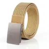 Cinto Masculino de Lona de Nylon com Fivela de Pressão de Liga, Versátil para Uso Externo Casual, Treinamento Militar, Tático, Elástico Trançado na Cintura