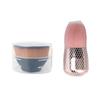 Pincel para pó de unha, pincel com cabeça de cogumelo dourado, pincel solto para pó, pincel para blush, pincel de maquiagem, ferramenta de bancada