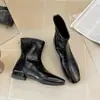 Primer Encuentro Jifa Botines Elásticos Blancos de Tacón Bajo a la Moda para Mujer 2026 Nuevo Otoño Invierno