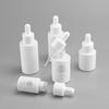 Botella Gotero Punta Plástica 15/20/30/40/50ml Hombro Plano Pintura Blanca en Spray Esencia Aceite Esencial Material de Embalaje Botella Personalización de Botella